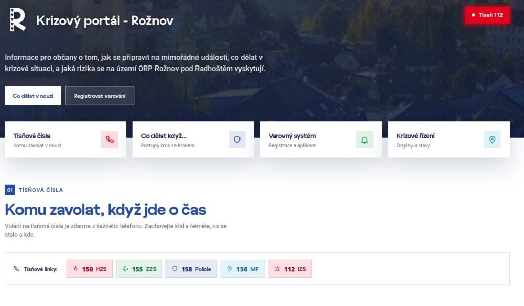 Krizový portál Rožnov pod Radhoštěm