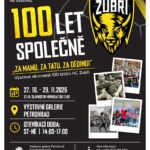 Plakát výstavy 100 LET SPOLEČNĚ ke 100 letům HC Zubří
